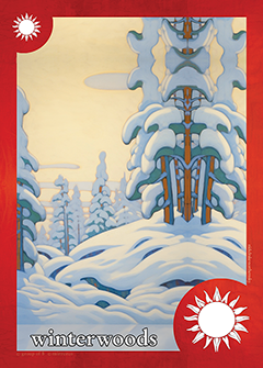 winterwoods red sun
